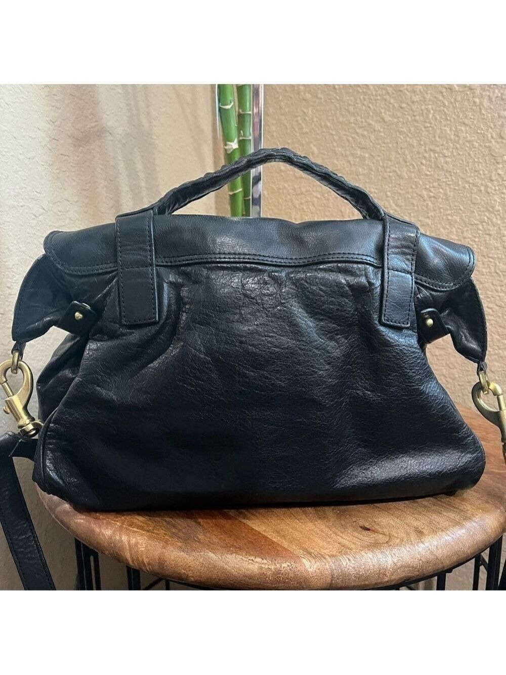 MULBERRY SMALL BLACK LEATHER ALEXA - Picture 2 of 16